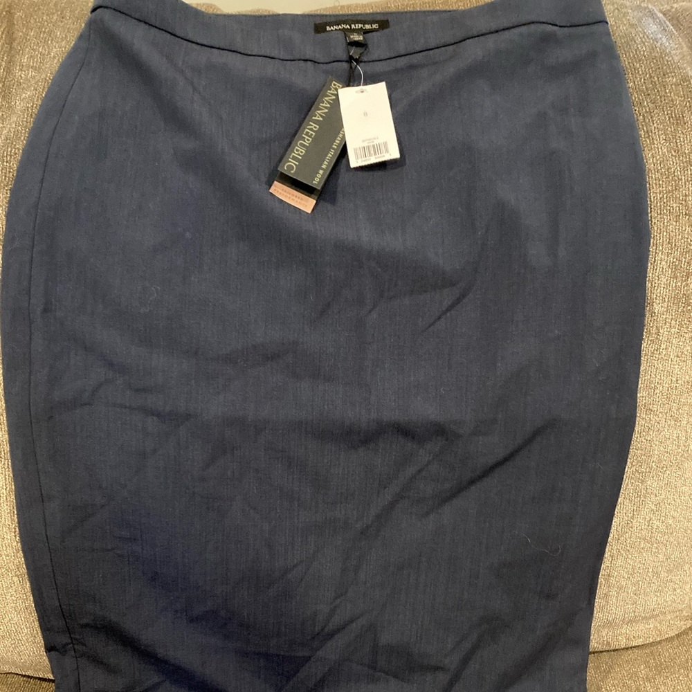 NWT Banana Republic Knee Length Navy Blue Pencil Skirt